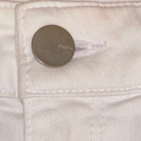 Oasis Size 6 Ankle-Length White Jeans - Picture 6 of 11